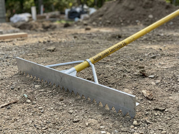 Aluminum Asphalt Lute Rake with 7 ft Handle