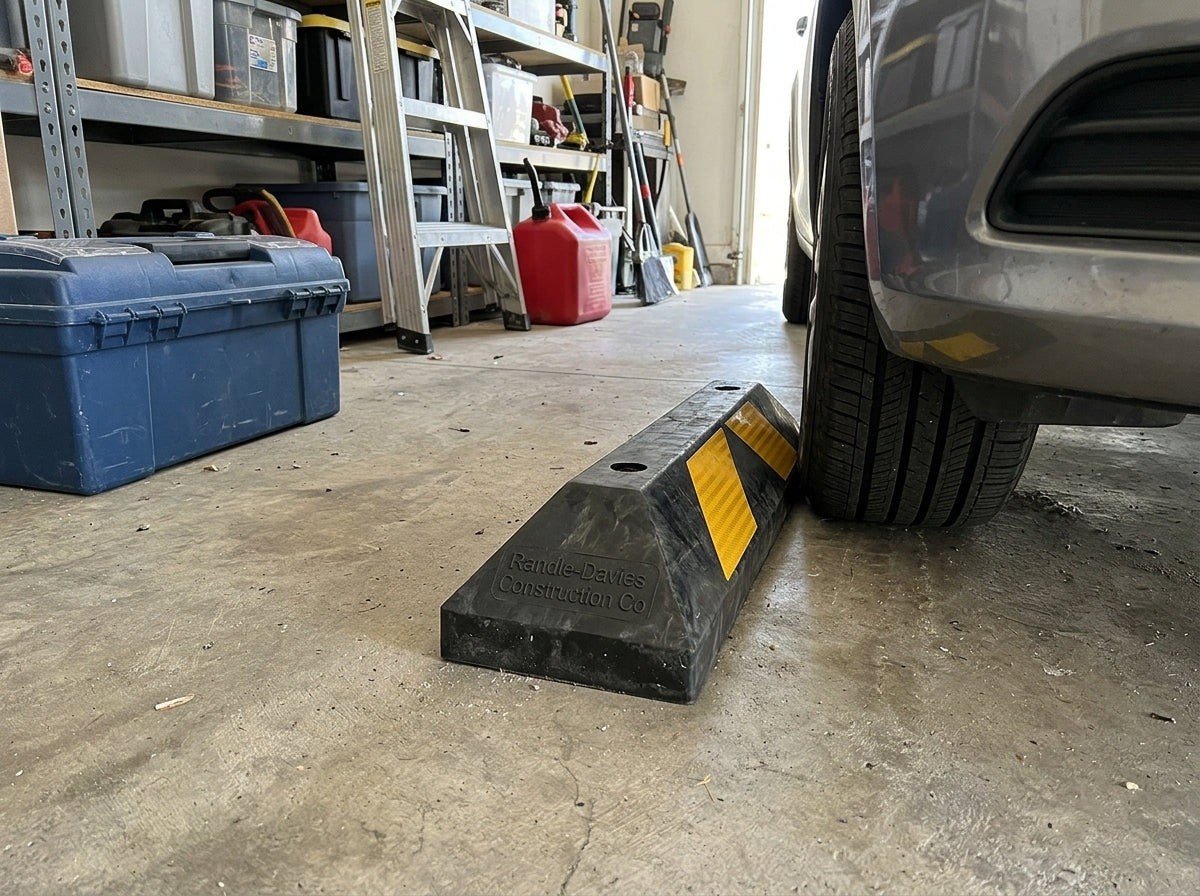 Rubber Garage Parking Aid Block, 22 in