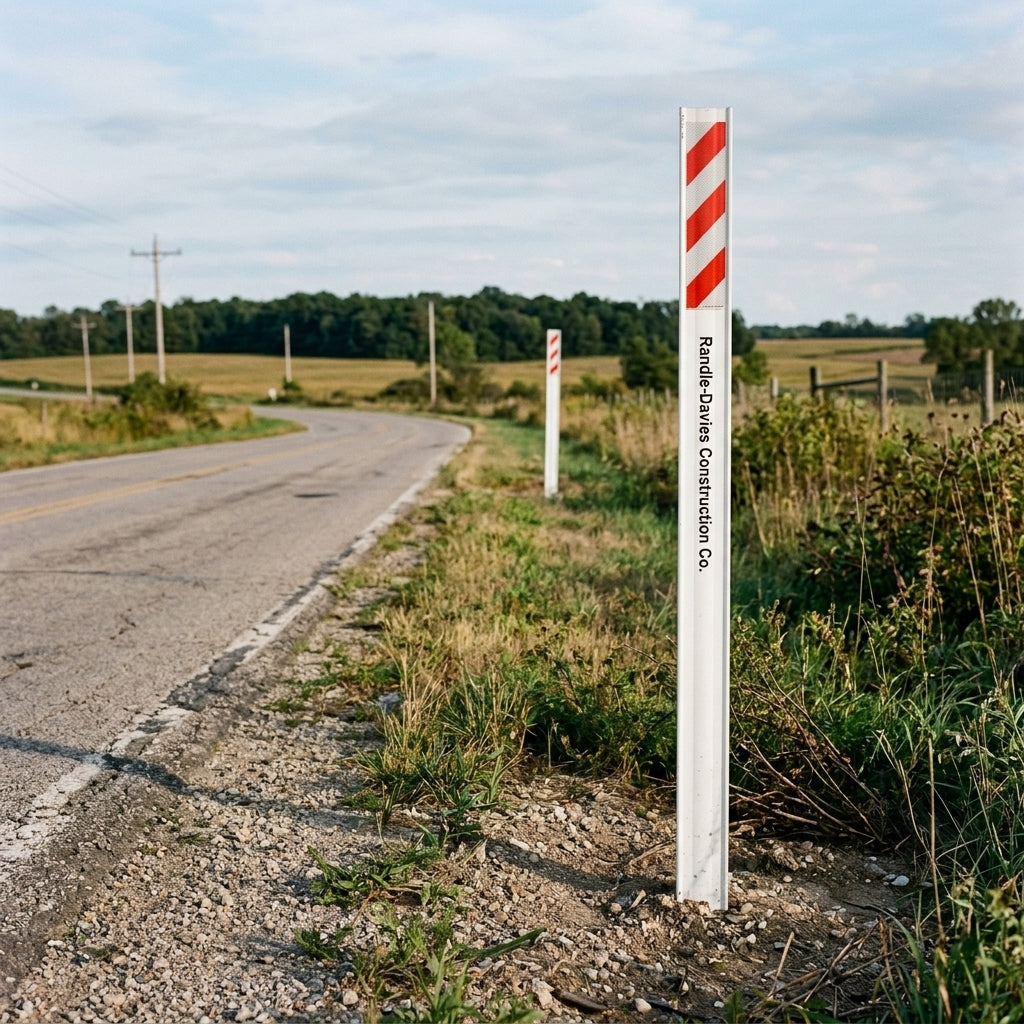 66 in Flexible Fiberglass Driveway Marker Stake