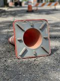 28 in Orange Traffic Cone with Reflective Collars