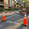 Retractable Traffic Cone Bar, 6 to 10 ft